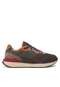 Pepe Jeans Sneakersy Buster Pro M PMS60027 Khaki. Kolor: brązowy. Materiał: materiał