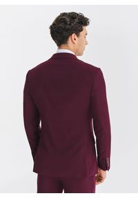 Pako Lorente - PAKO LORENTE – Bordowa marynarka garniturowa. Okazja: na wesele, na co dzień, na ślub cywilny. Kolor: czerwony. Materiał: wiskoza, poliester, elastan. Styl: casual #2