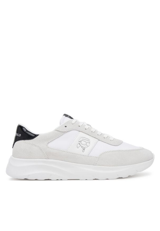 Karl Lagerfeld - KARL LAGERFELD Sneakersy KL53631 Biały. Kolor: biały. Materiał: zamsz, skóra