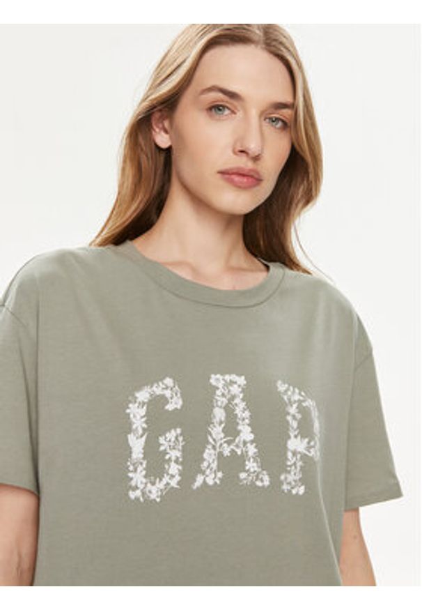 GAP - Gap T-Shirt 875093-00 Zielony Relaxed Fit. Kolor: zielony. Materiał: bawełna