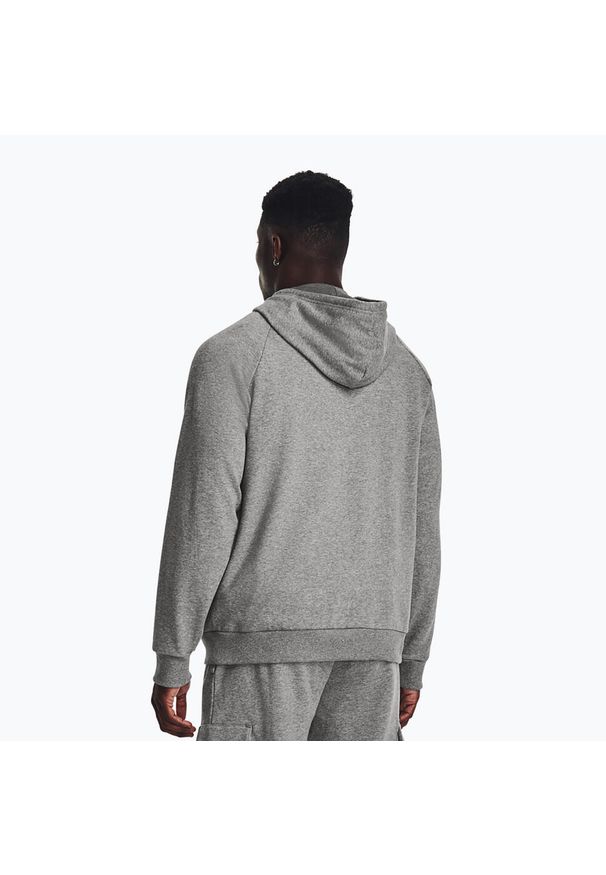 Bluza fitness męska Under Armour Rival Fleece Logo HD. Typ kołnierza: kaptur. Kolor: szary. Sport: fitness