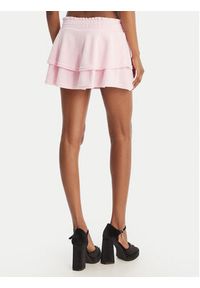 Juicy Couture Spódnica mini Smocked Terry JCGGS126006 Różowy Regular Fit. Kolor: różowy. Materiał: bawełna #4