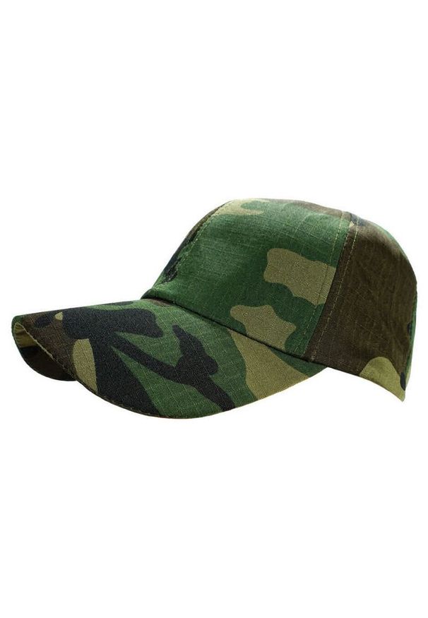 Czapka z Daszkiem, MORO, Męska, Wojskowa, Zielono-Brązowa, Pako Jeans. Kolor: brązowy, zielony, wielokolorowy. Materiał: poliester. Wzór: moro. Styl: militarny