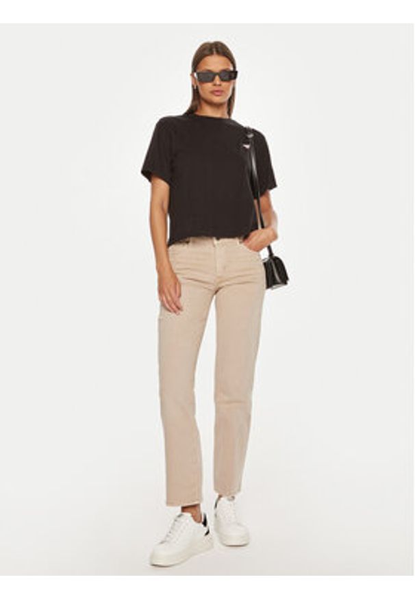 Guess Jeans Jeansy W4YA98 D5E71 Beżowy Straight Fit. Kolor: beżowy