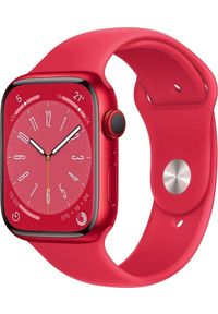 APPLE - Smartwatch Apple Watch 8 GPS + Cellular 45mm Red Alu Sport Czerwony (MNKA3WB/A ). Rodzaj zegarka: smartwatch. Kolor: czerwony. Styl: sportowy