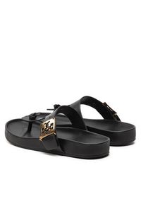 Tory Burch Japonki Mellow Thong Sandal 155190 Czarny. Kolor: czarny. Materiał: skóra