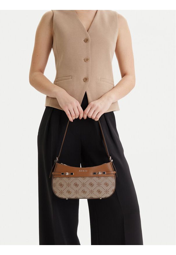 Guess Torebka Melinda HWJP99 02170 Brązowy. Kolor: brązowy