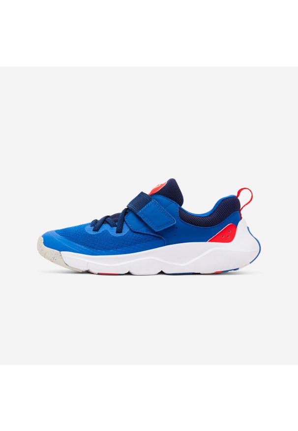 Buty dla dzieci Decathlon Playful Fast Scratch. Kolor: niebieski, czerwony, wielokolorowy. Materiał: tkanina. Szerokość cholewki: normalna. Sport: turystyka piesza