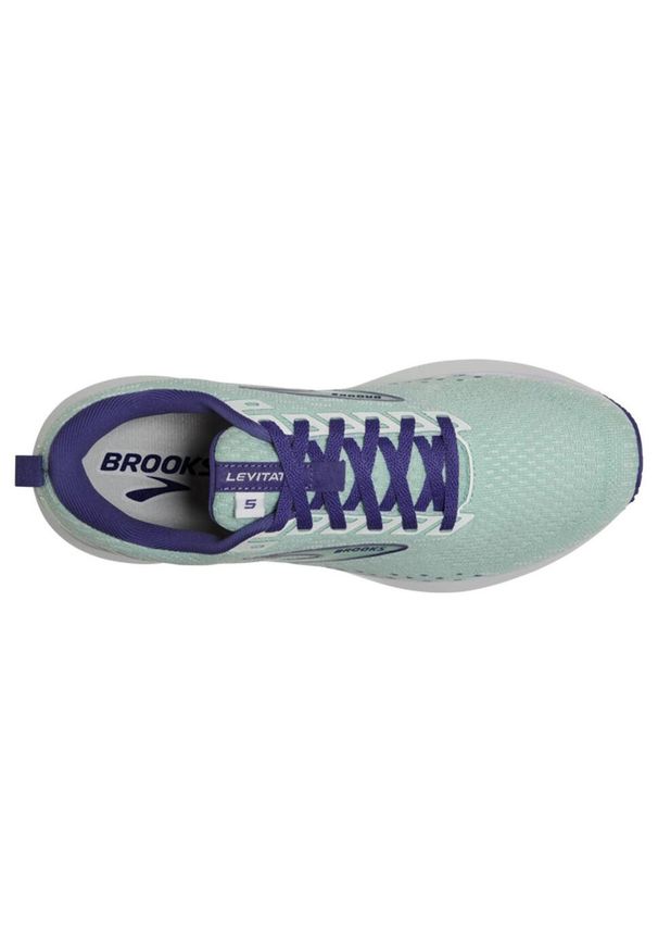 Buty do biegania damskie Brooks Levitate 5. Zapięcie: sznurówki. Kolor: szary. Materiał: guma, materiał, syntetyk. Szerokość cholewki: normalna