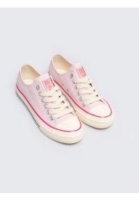 Big-Star - Trampki damskie niskie różowe RR274640 600. Okazja: na co dzień. Zapięcie: sznurówki. Kolor: różowy. Materiał: guma, materiał. Styl: casual, elegancki, sportowy, klasyczny #5