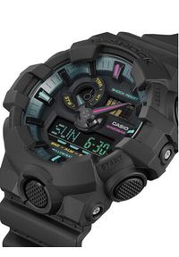 G-Shock Zegarek Multi-Fluorescent Accents GA-700MF-1AER Czarny. Kolor: czarny