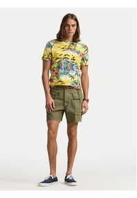 Polo Ralph Lauren T-Shirt 710963813001 Żółty Custom Slim Fit. Typ kołnierza: polo. Kolor: żółty. Materiał: bawełna #2