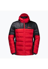 Kurtka puchowa męska Jack Wolfskin Nebelhorn Down Hoody. Kolor: czerwony. Materiał: puch #1