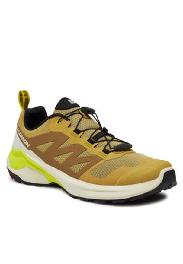 salomon - Salomon Buty do biegania X-Adventure L47451300 Khaki. Kolor: brązowy. Materiał: materiał