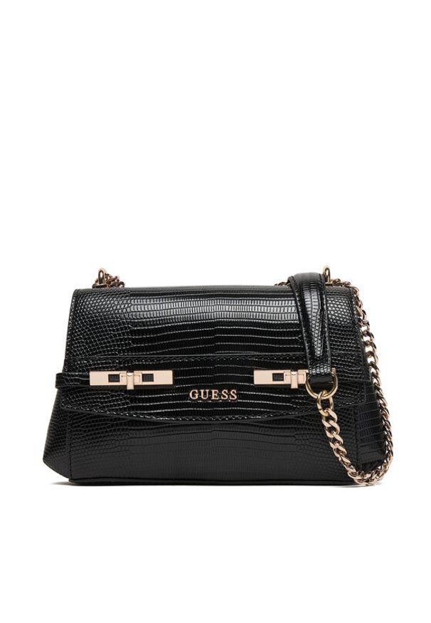 Guess Torebka Melinda Mini HWKL99 33780 Czarny. Kolor: czarny. Materiał: skórzane