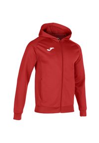 Kurtka z kapturem Joma Menphis. Typ kołnierza: kaptur. Kolor: czerwony. Materiał: prążkowany. Sport: piłka nożna #1