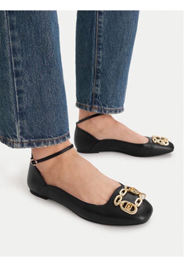 Liu Jo Baleriny Brigitte 01 SF5039 P0062 Czarny. Kolor: czarny. Materiał: skóra