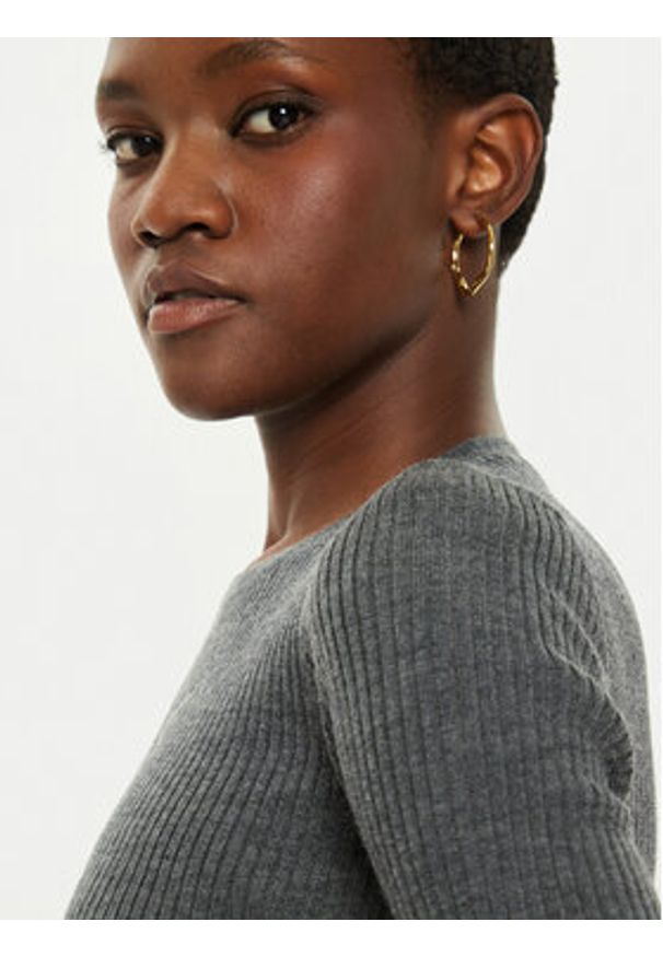 Pinko Sweter Tritone 102017 A18M Szary Regular Fit. Kolor: szary. Materiał: wełna