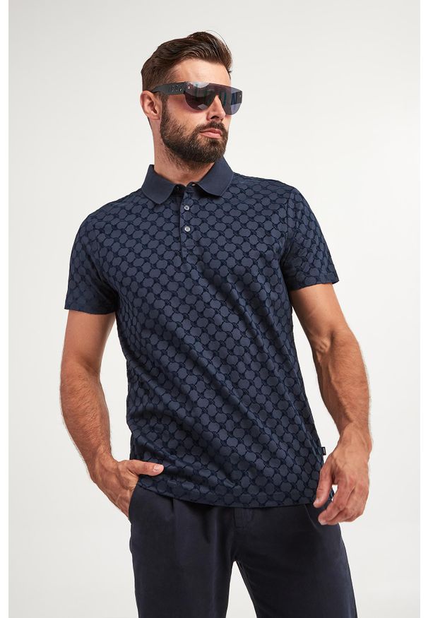 Polo męskie Pancrazio JOOP!. Typ kołnierza: polo