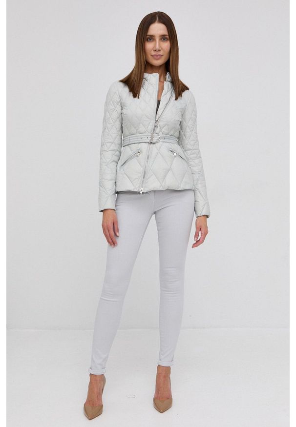 Patrizia Pepe Jeansy damskie medium waist. Kolor: szary