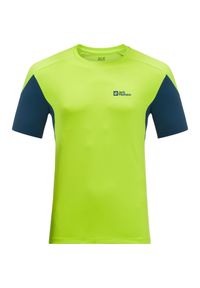 Koszulka trekkingowa męska Jack Wolfskin Narrows Flesh. Kolor: żółty