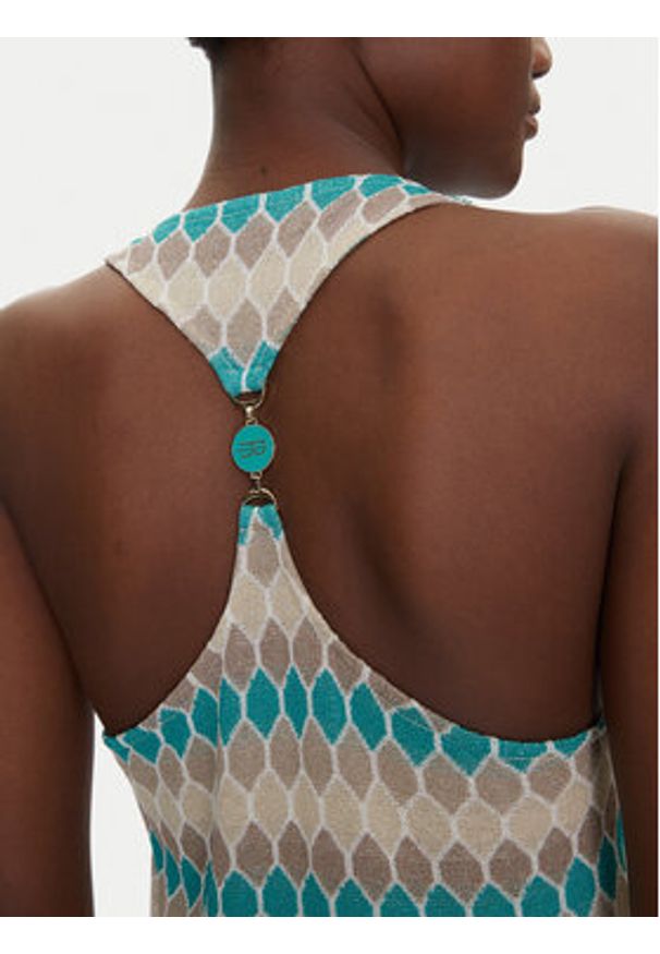 Fracomina Sukienka dzianinowa FS25SD5006K414F8 Kolorowy Slim Fit. Materiał: wiskoza. Wzór: kolorowy