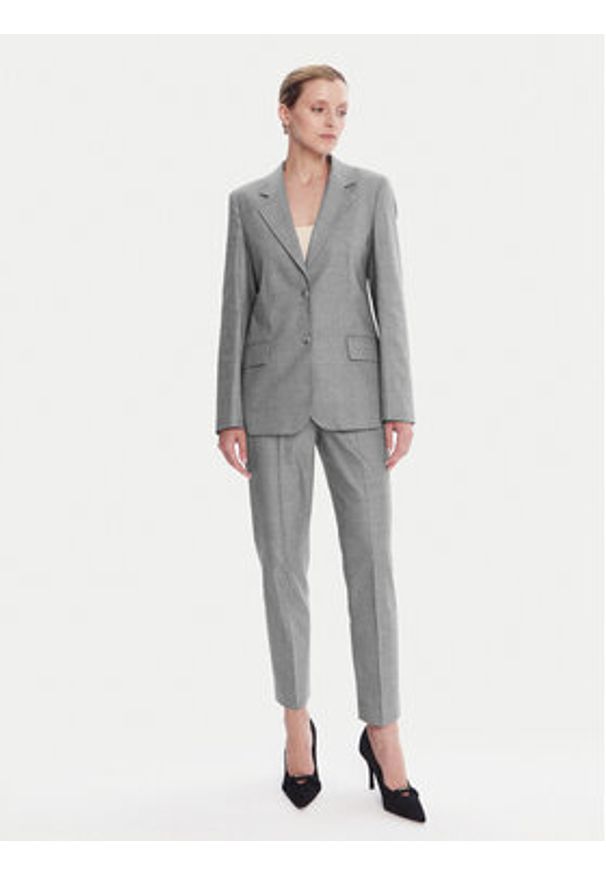 JOOP! Chinosy 58 253P58Pietra-X 30047024 Szary Slim Fit. Kolor: szary. Materiał: bawełna