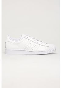adidas Originals - Buty skórzane Superstar EG4960 EG4960-FTWWHT. Nosek buta: okrągły. Zapięcie: sznurówki. Kolor: biały. Materiał: skóra. Model: Adidas Superstar #1