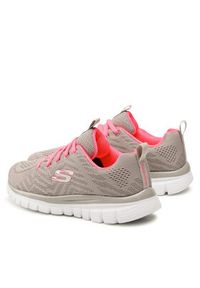 skechers - Skechers Sneakersy Get Connected 12615/GYCL Szary. Kolor: szary. Materiał: mesh, materiał