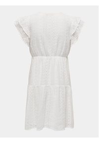 only - ONLY Sukienka letnia Helena 15303058 Biały Regular Fit. Kolor: biały. Materiał: bawełna. Sezon: lato #3