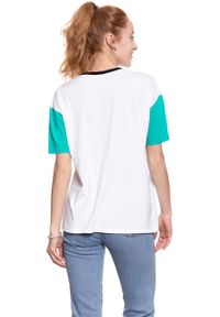 Wrangler - WRANGLER T SHIRT DAMSKI WREVOLUTION TEE WHITE W7386GH12 112131059. Wzór: nadruk #9