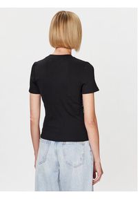 Calvin Klein Jeans T-Shirt J20J221414 Czarny Slim Fit. Kolor: czarny. Materiał: syntetyk #4