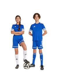 Adidas - Spodenki dla dzieci adidas Squadra 25. Kolor: biały, wielokolorowy, niebieski. Styl: młodzieżowy