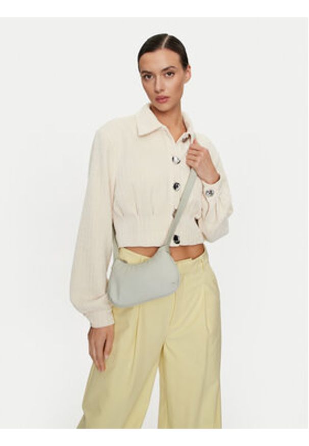 Calvin Klein Torebka Soft Crossbody K60K612112 Szary. Kolor: szary. Materiał: skórzane