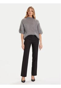 Morgan Spodnie materiałowe 242-PBEKA.F Czarny Slim Fit. Kolor: czarny. Materiał: bawełna #4