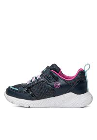 Geox - Sneakersy dziecięce granatowe GEOX J Sprintye Girl B254TD 01453 C4267. Kolor: niebieski. Materiał: materiał. Sport: bieganie