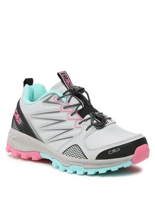 Buty CMP - Atik Trail Running Shoes 3Q32146 Ghiaccio/Aqua 11XN. Kolor: szary. Materiał: skóra, materiał. Sport: bieganie