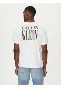 Calvin Klein Jeans T-Shirt Serif Font Graphic J30J327473 Biały Regular Fit. Kolor: biały. Materiał: bawełna #4