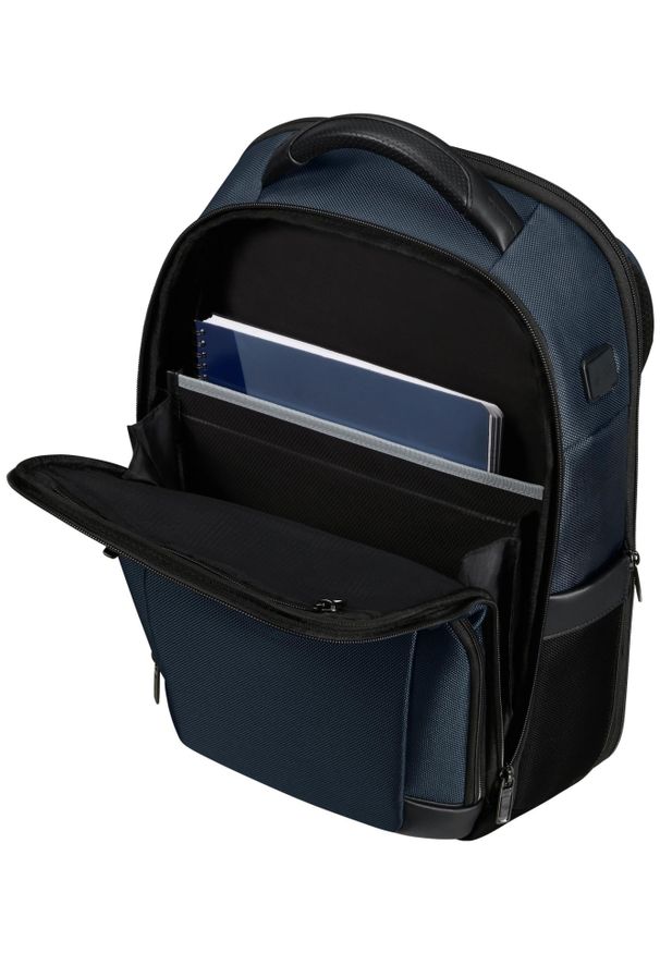 Plecak Samsonite 147140 1090 15.6'' PRO-DLX 6 niebieski. Kolor: niebieski. Materiał: materiał, skóra. Wzór: kolorowy. Styl: biznesowy, elegancki