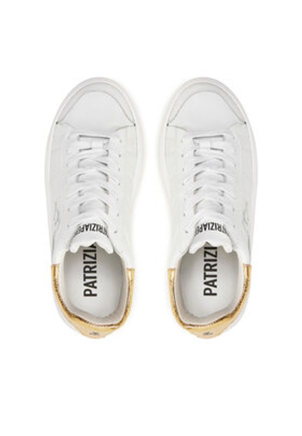Patrizia Pepe Sneakersy 8Z0080/E028-FF05 Biały. Kolor: biały. Materiał: skóra