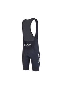 KEADA SPORTS - Damskie spodnie kolarskie z szelkami Essential – Czarne. Kolor: czarny. Długość: długie. Sport: kolarstwo