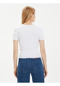 Brave Soul T-Shirt LTS-568ADRI1 Biały Straight Fit. Kolor: biały. Materiał: bawełna