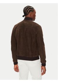 Milestone Kurtka skórzana MSDario 531621 60695 Brązowy Regular Fit. Kolor: brązowy. Materiał: skóra #5