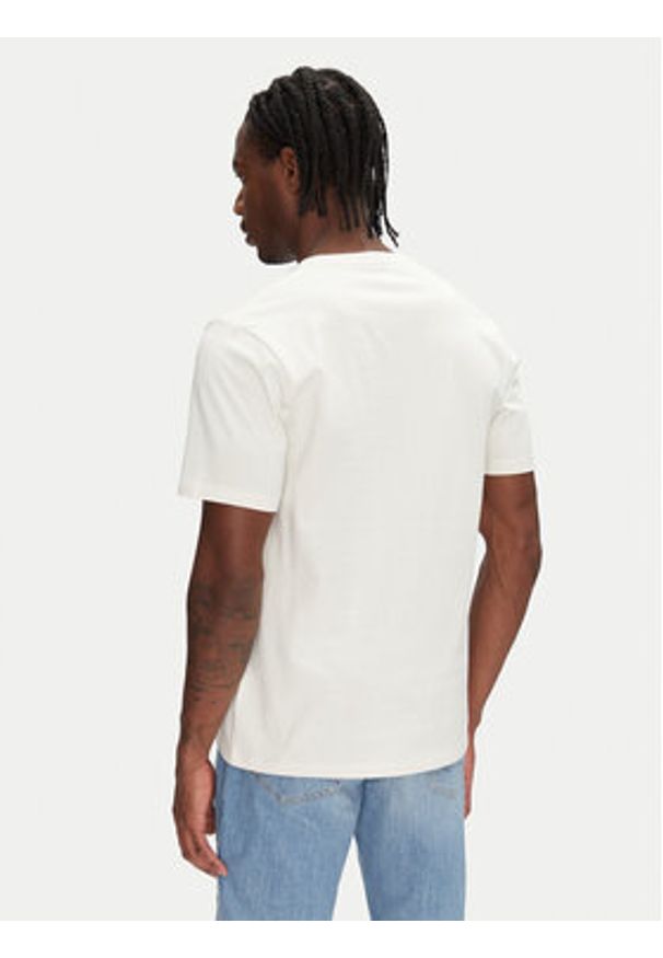 Wrangler T-Shirt Americana 112362791 Écru Regular Fit. Materiał: bawełna