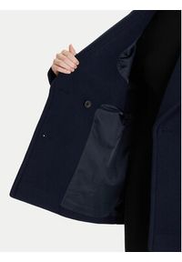 Calvin Klein Płaszcz wełniany LV044D549G Granatowy Relaxed Fit. Kolor: niebieski. Materiał: syntetyk #5
