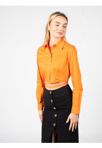 Pinko Koszula "Caloroso" | 100697 Y6VW | Kobieta | Pomarańczowy. Okazja: do pracy, na spotkanie biznesowe. Kolor: pomarańczowy. Materiał: bawełna. Długość rękawa: długi rękaw. Długość: długie. Styl: biznesowy, klasyczny, elegancki, wizytowy #3