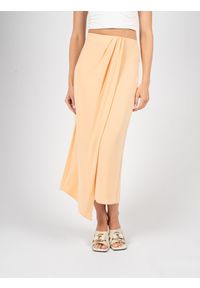 Patrizia Pepe Spódnica | 8G0346/J113 | Kobieta | Łososiowy. Okazja: na co dzień. Kolor: różowy. Materiał: acetat, poliamid, elastan. Długość: krótkie. Sezon: lato. Styl: casual, elegancki