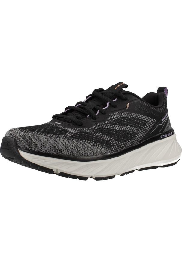 skechers - Kapcie SKECHERS EDGERIDE Czarny. Kolor: czarny. Materiał: tkanina