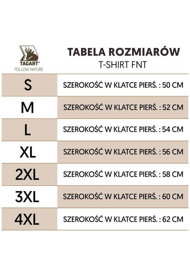 TAGART - T-shirt myśliwski Tagart Fnt White wysokiej jakości bawełna. Kolor: biały. Materiał: bawełna