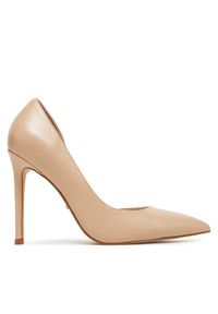 DeeZee Szpilki DZ-09 Beżowy. Kolor: beżowy. Materiał: skóra. Obcas: na szpilce #1